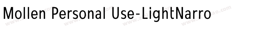 Mollen Personal Use-LightNarrow字体转换